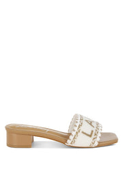 Rag Company Vacay Babe Lake Como Beaded Slip-On Heels