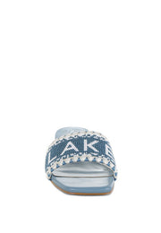 Rag Company Vacay Babe Lake Como Beaded Slip-On Heels