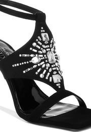 Rag Company Warda Jeweled Shiny Stiletto Heels