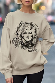 Activewear Sand / S Dolly Graphic Sweatshirt