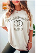 CHAMPAGNE GANG GRAPHIC PLUS SIZE TEE