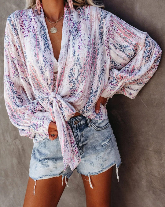 Sydney Printed Button Up Shirt