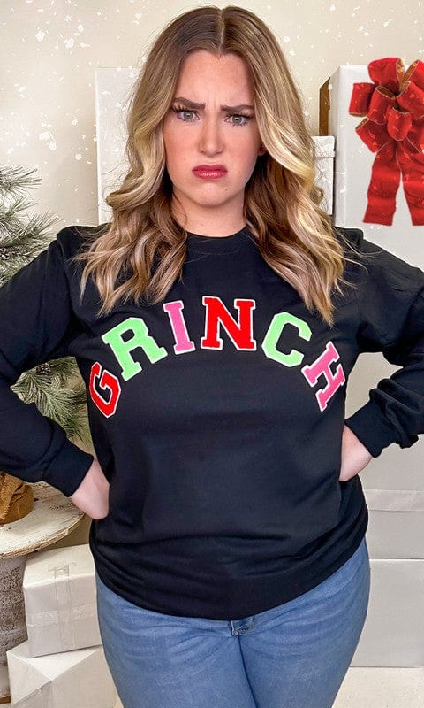 Soft Ideal Chenille Grinch Long Sleeve T-Shirt