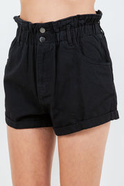 Trendsi Shorts American Bazi High Waist Paper Bag Shorts