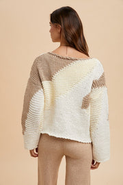 Trendsi Annie Wear Color Block Drop Shoulder Sweater