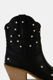 Trendsi Beast Fashion Faux Leather Star-Shaped Cutouts Point Toe Boots