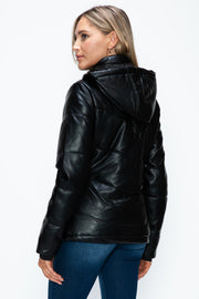 Trendsi Coats & Jackets How Dare U Pocketed Zip Up Puffer Jacket with Removable Hood