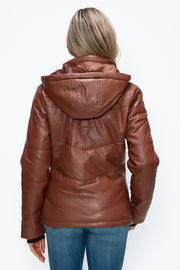 Trendsi Coats & Jackets How Dare U Pocketed Zip Up Puffer Jacket with Removable Hood