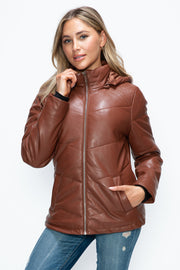 Trendsi Coats & Jackets How Dare U Pocketed Zip Up Puffer Jacket with Removable Hood