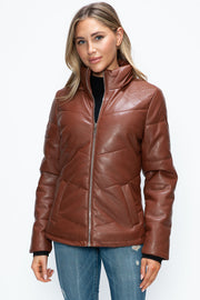 Trendsi Coats & Jackets How Dare U Pocketed Zip Up Puffer Jacket with Removable Hood