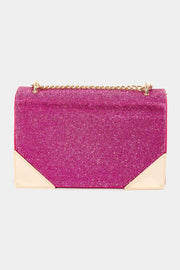 Trendsi Fame Rhinestone Studded Rectangle Crossbody Bag