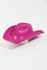 Trendsi Hats Fu / One Size Fame Rhinestone Pave Heart Cowboy Hat