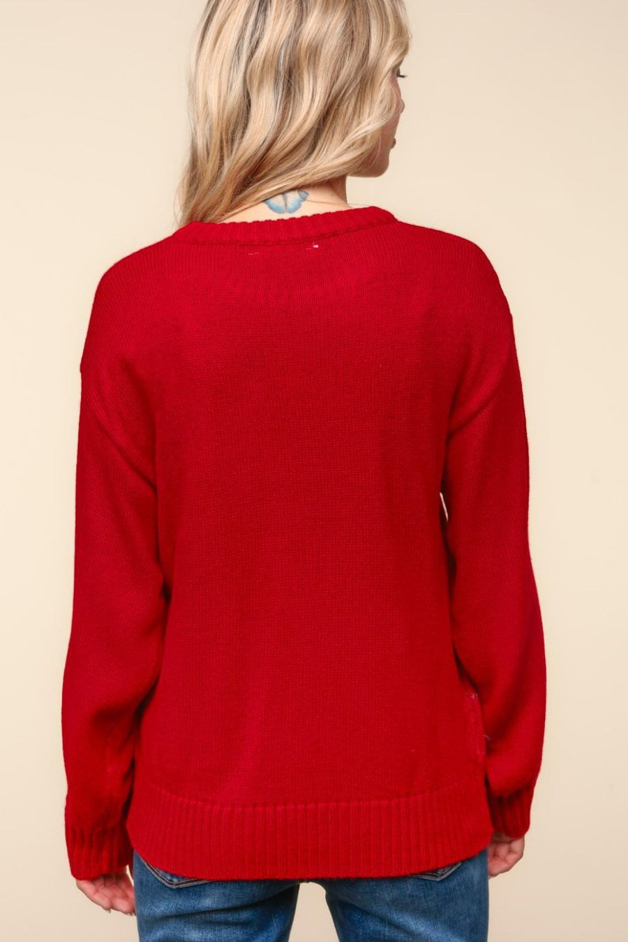 Trendsi Haptics Santa Sparkle Brushed Sweater