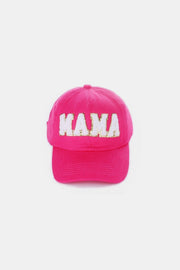 Trendsi Hats Fuchsia / One Size MAMA Chenille Patch Baseball Cap