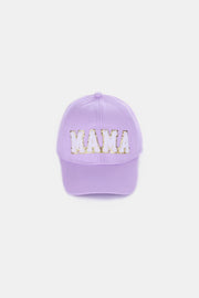 Trendsi Hats Lavender / One Size MAMA Chenille Patch Baseball Cap