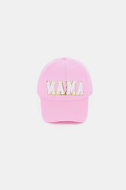 Trendsi Hats Pink / One Size MAMA Chenille Patch Baseball Cap