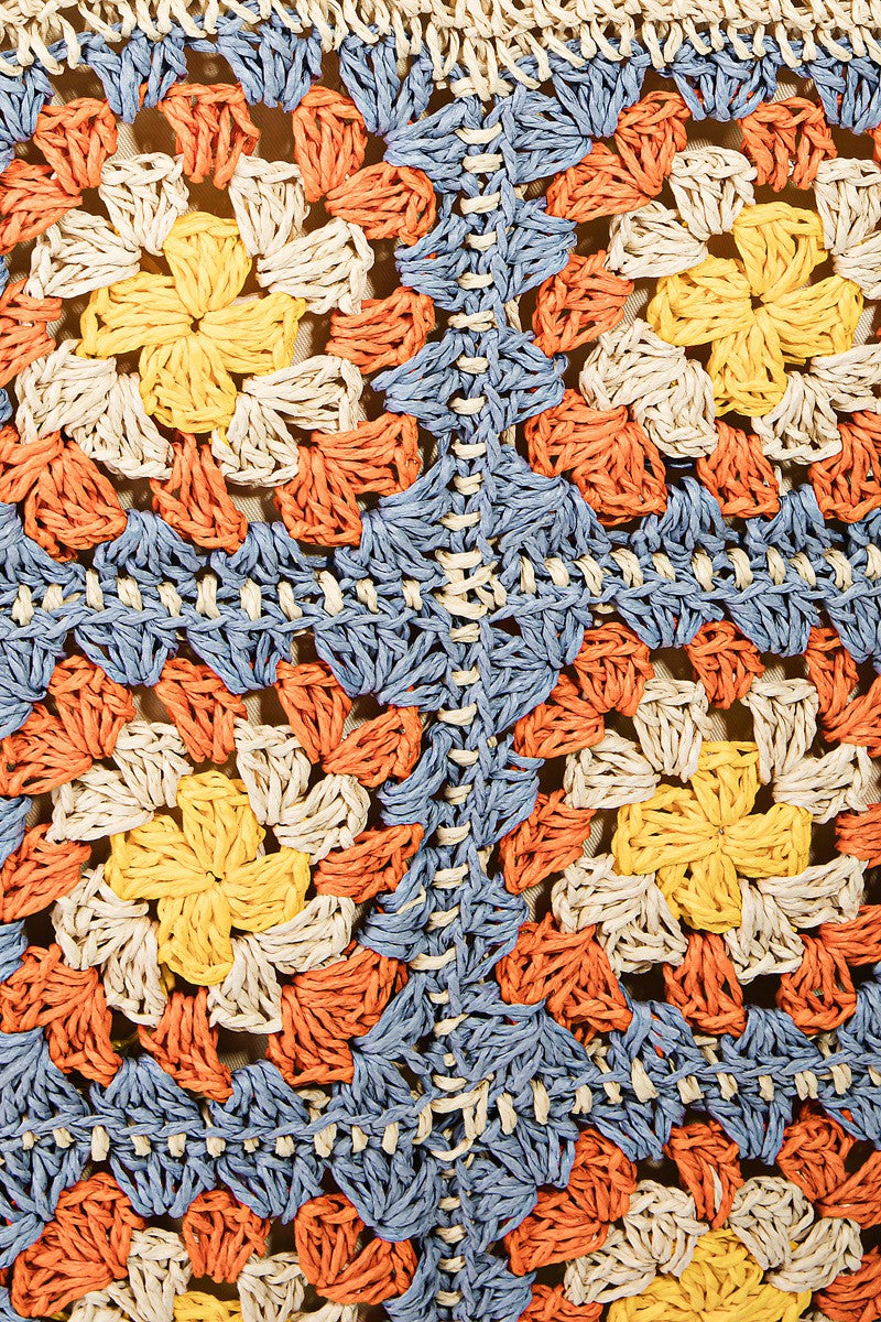 Trendsi IV / One Size Fame Flower Braided Tote Bag