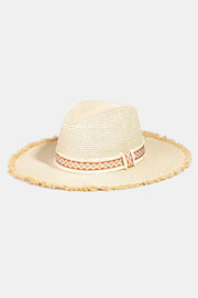 Trendsi IV / One Size Fame Geometric Raw Hem Hat