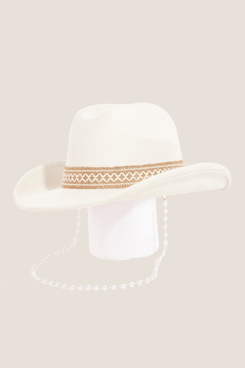 Trendsi Hats Iv / One Size Fame Ornate Band Cowboy Hat