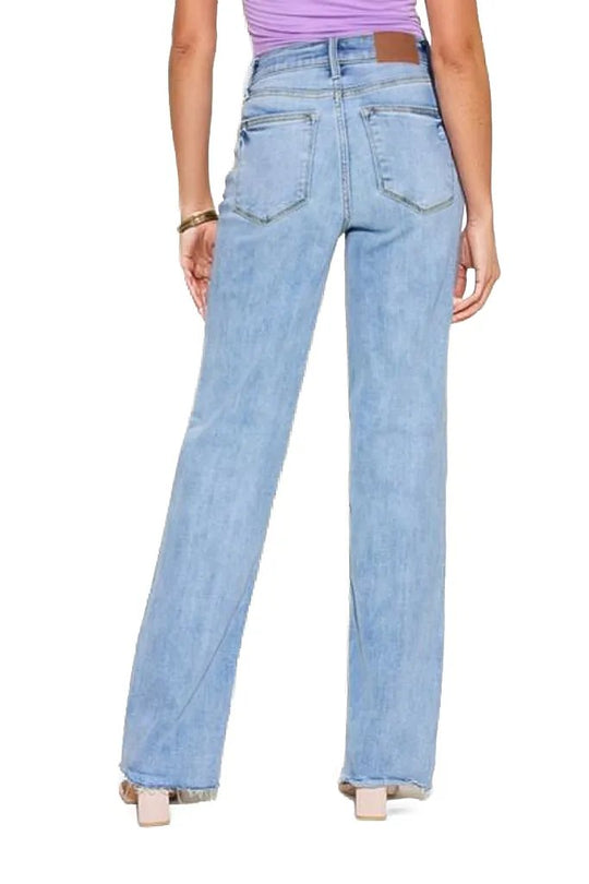 Judy Blue Full Size V Front Waistband Straight Jeans