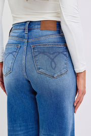 Trendsi Judy Blue Full Size Distressed High Waist Wide Leg Jeans