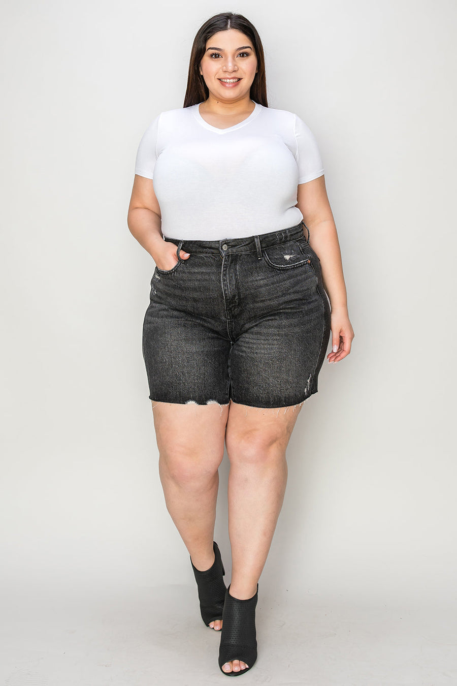 Judy Blue High Waist Tummy Control Denim Shorts