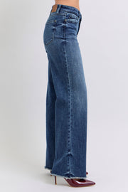 Trendsi Judy Blue Full Size Raw Hem Mid Rise Jeans