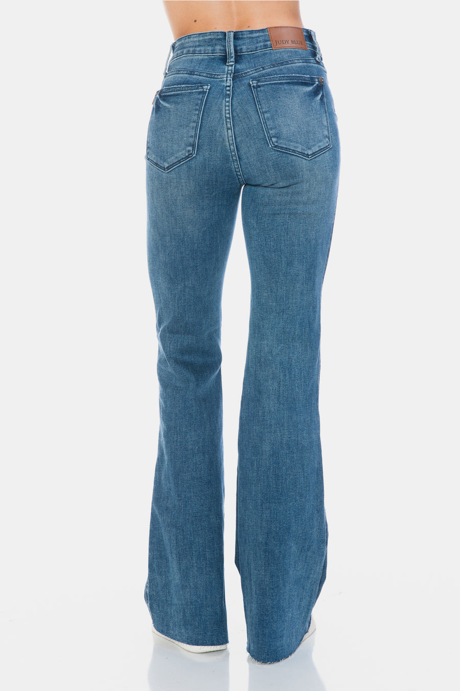 Trendsi Judy Blue Full Size Tummy Control Cut Hem Flare Jeans