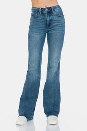 Trendsi Judy Blue Full Size Tummy Control Cut Hem Flare Jeans