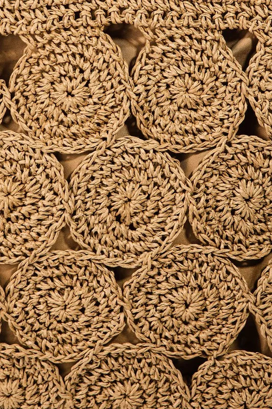 Trendsi KA / One Size Fame Square Braided Pattern Tote Bag