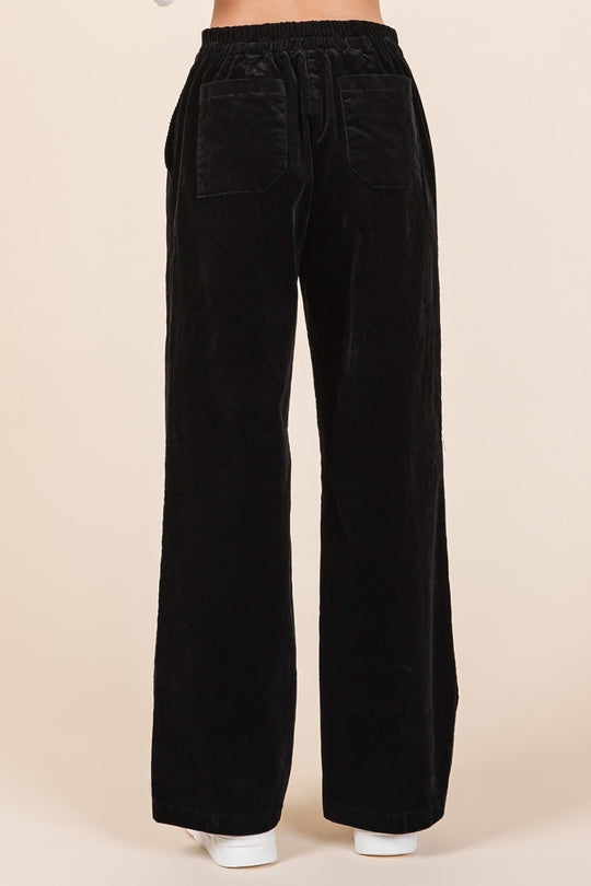 Trendsi Mittoshop Corduroy Back Elastic Waist Pants