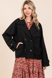 Trendsi Mittoshop Double Breasted Long Sleeve Trench Coat Jacket