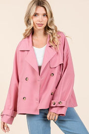 Trendsi Mittoshop Double Breasted Long Sleeve Trench Coat Jacket