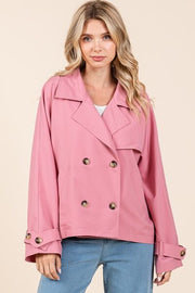 Trendsi Mittoshop Double Breasted Long Sleeve Trench Coat Jacket