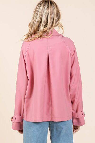 Trendsi Mittoshop Double Breasted Long Sleeve Trench Coat Jacket