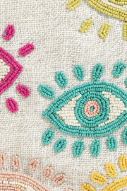 Trendsi MULTI / One Size Fame Seed Beaded Eye Pattern Crossbody Bag
