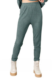 Trendsi Outfit Sets Basic Bae Full Size Notched Long Sleeve Top and Pants Set