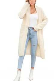 PRE-ORDER Open Front Pocketed Cardigan