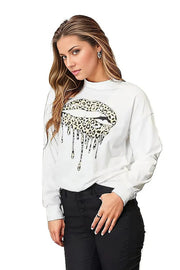 Double Take Graphic Dropped Shoulder Round Neck Sweatshirt