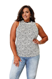 Trendsi Shirts & Tops Double Take Printed Round Neck Tank