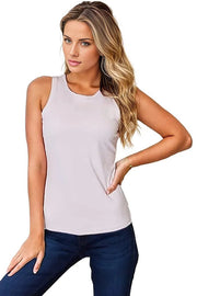Shirts & Tops Lilac / S Basic Bae Full Size Round Neck Slim Tank