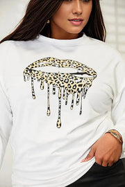 Trendsi Shirts & Tops White / S Double Take Graphic Dropped Shoulder Sweatshirt