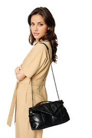 SHOMICO PU Leather Chain Handbag