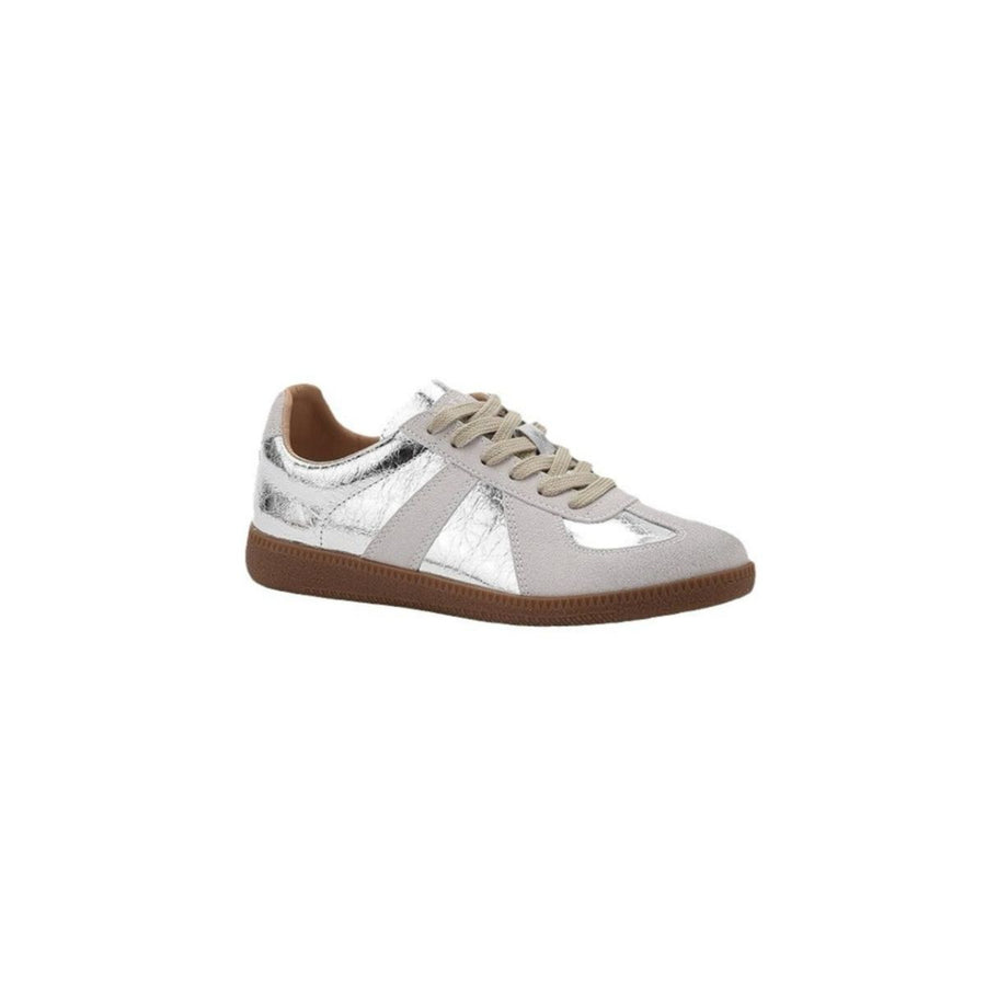 Trendsi Silver / 39(US8) Round Toe Flats Sneakers