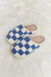 Trendsi Slippers Melody Checkered Print Plush Slide Slippers