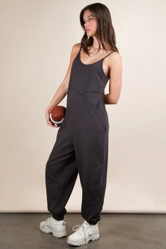 Trendsi VERY J Sleeveless Knit Comfy Casual Jumpsuit