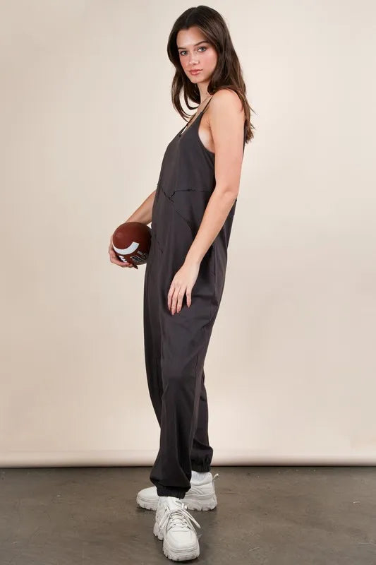 Trendsi VERY J Sleeveless Knit Comfy Casual Jumpsuit