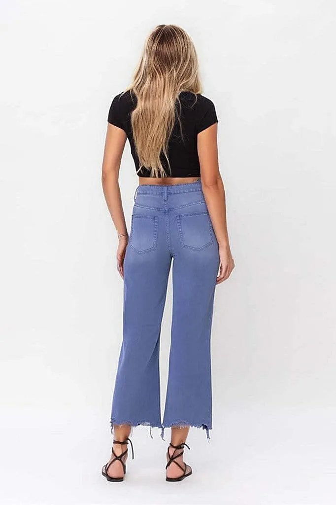 VERVET by Flying Monkey Jeans 90's Vintage Crop Flare Jeans