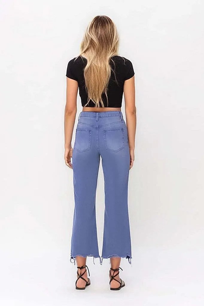 VERVET by Flying Monkey Jeans 90's Vintage Crop Flare Jeans