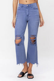 90"s Vintage Crop Flare Jeans